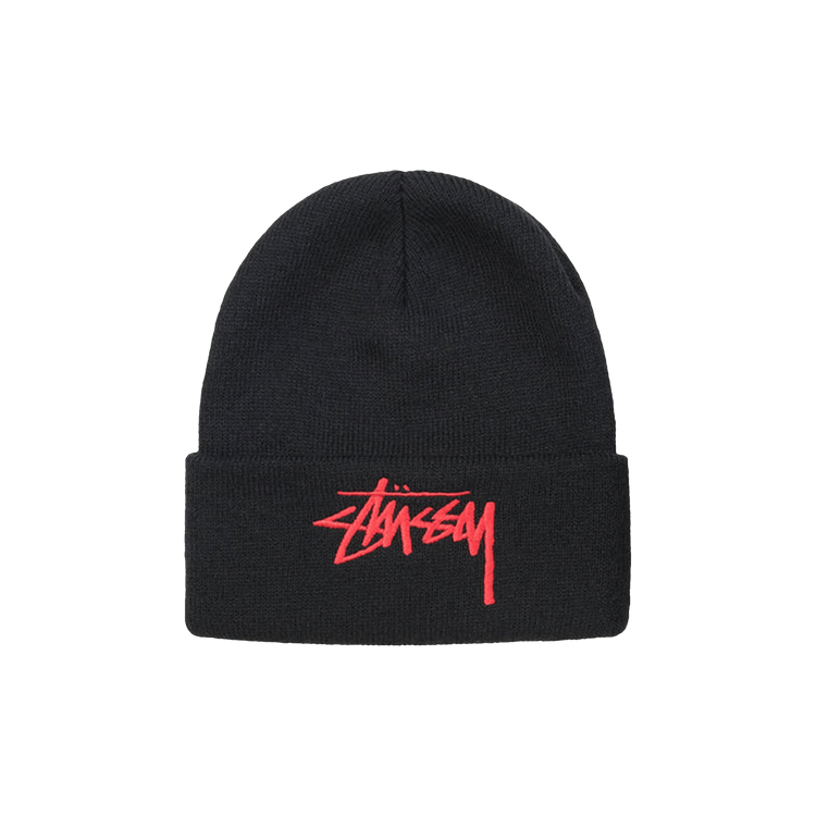 Stussy Big Stock Cuff Beanie 'Black'