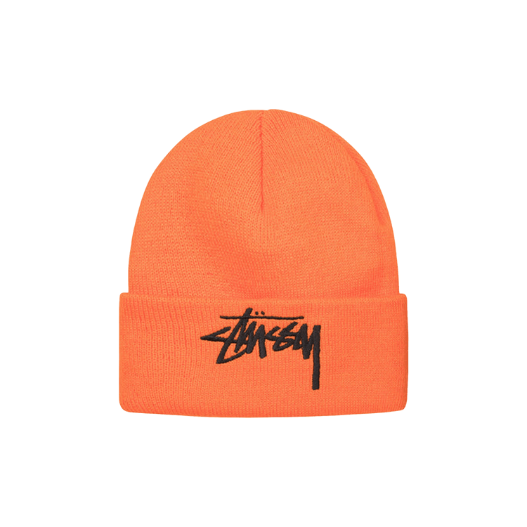 Stussy Big Stock Cuff Beanie 'Orange'
