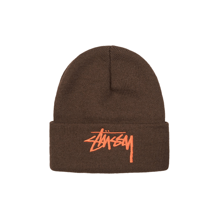 Stussy Big Stock Cuff Beanie 'Brown'