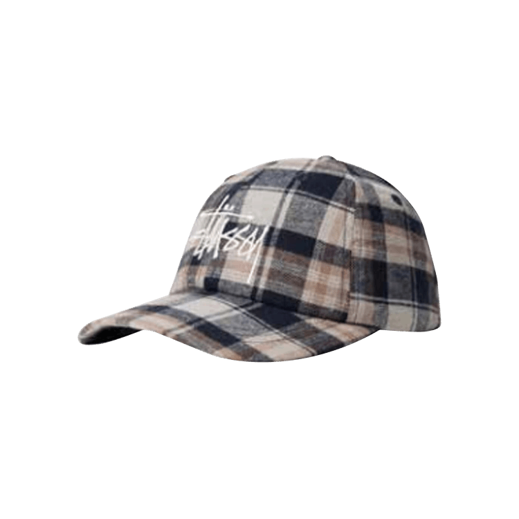 Stussy Earth Plaid Big Basic Low Pro 'Navy'