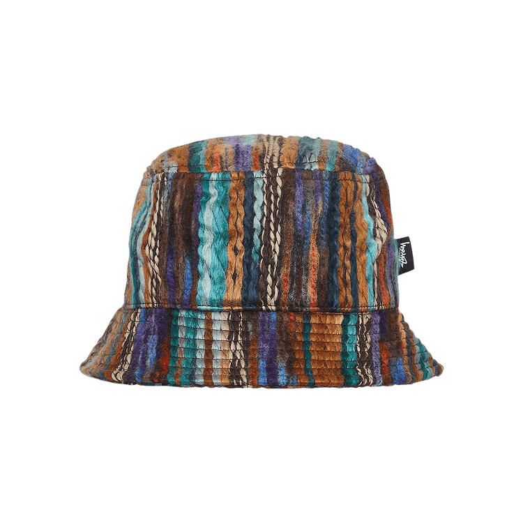 Stussy Mixed Yarn Stock Bucket Hat 'Brown'