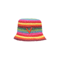 Valentino Crochet Rainbow Bucket Hat 'Multicolor'