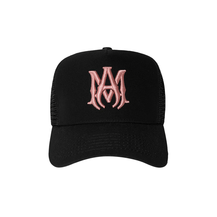 Amiri MA Trucker Hat 'Black/Peach'