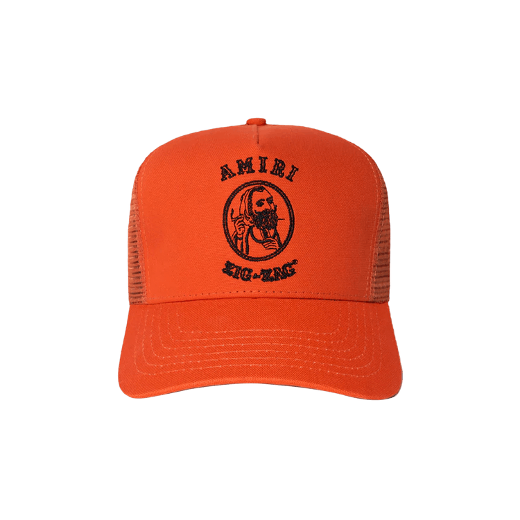 Amiri Zig Zag Trucker Hat 'Orange/Black'