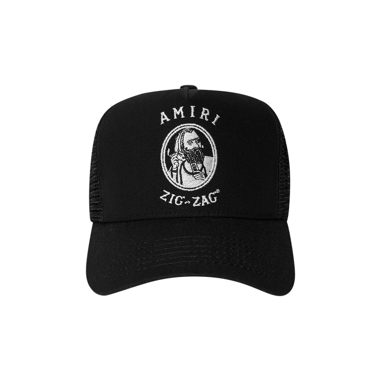 Amiri Zig Zag Trucker Hat 'Black/White'
