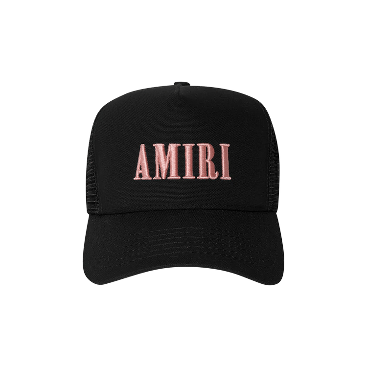 Amiri Core Logo Trucker Hat 'Black/Peach'