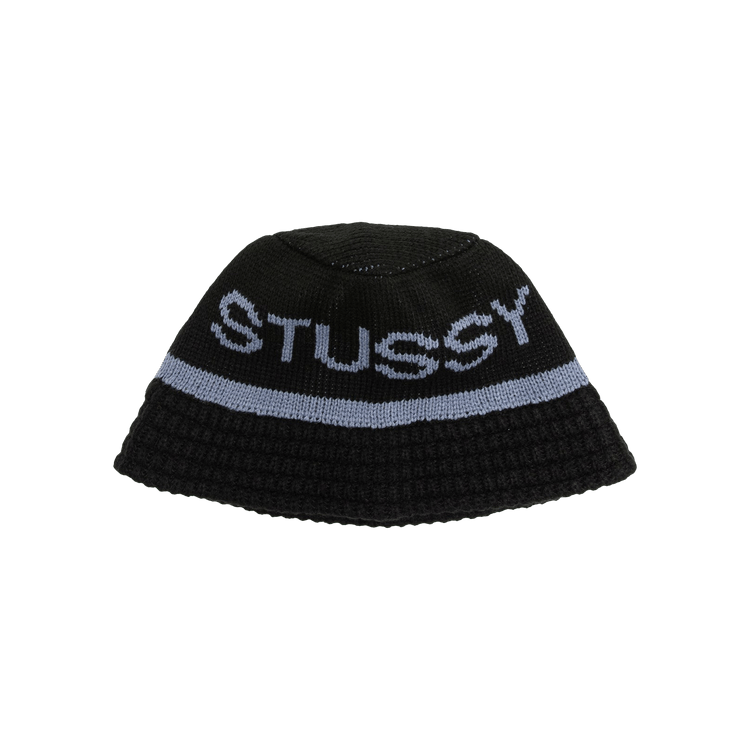 Stussy Jacquard Knit Bucket Hat 'Black'