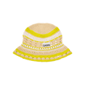 Ganni Cotton Crochet Bucket Hat 'Rutabaga'