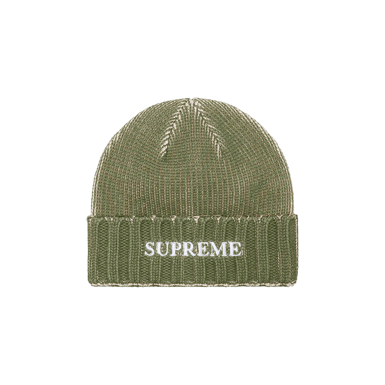 Supreme Overprint Beanie 'Olive'