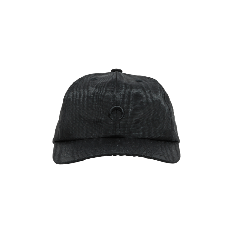 Marine Serre Embroidered Moire Cap 'Black'