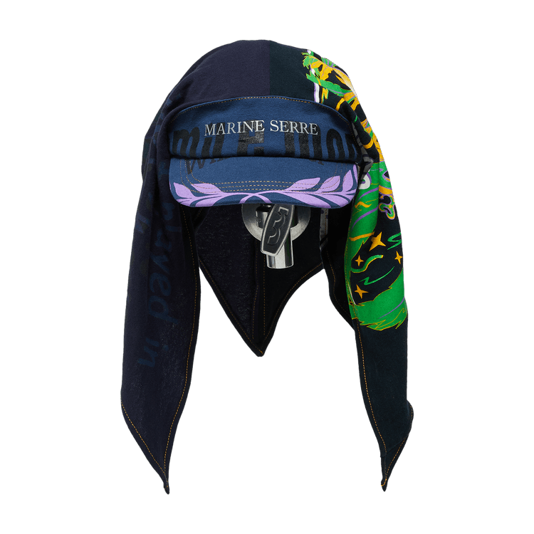 Marine Serre Graphic T-Shirt Veiled Cap 'Black'