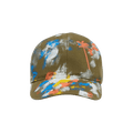 Palm Angels Painted Palm Cap 'Military/Orange'
