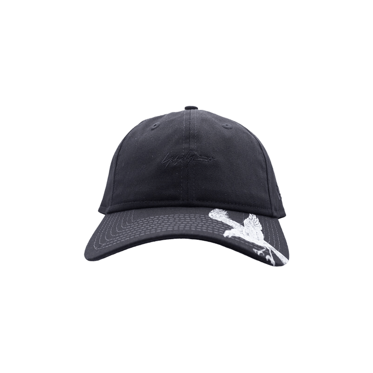 Yohji Yamamoto Pour Homme Crow Print Logo Cap 'Black'
