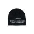 Pleasures Plastic Beanie 'Black'