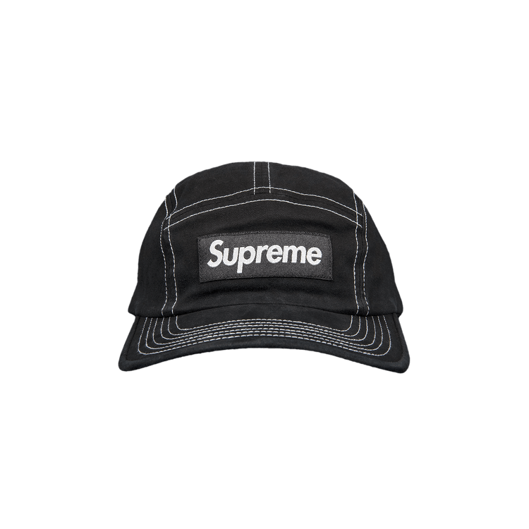 Supreme 2-Tone Twill Camp Cap 'Black'