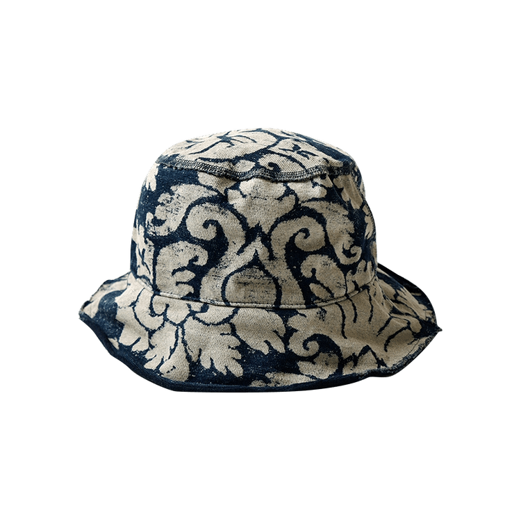 Kapital IDG Dense Jersey Damask Bucket Hat (Short Brim) 'Indigo'