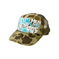 Kapital Denim Men Loves Cats Camo Truck Cap 'Khaki'