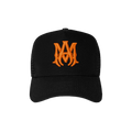 Amiri Logo Trucker Hat 'Black/Orange'