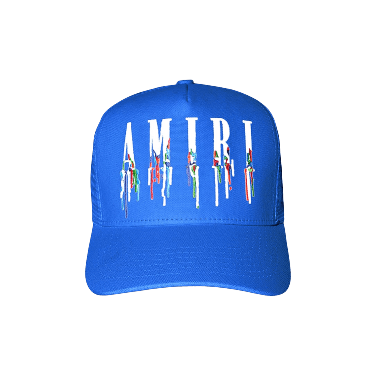 Amiri Paint Drip Core Logo Trucker 'Princess Blue'