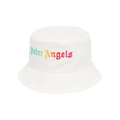 Palm Angels x The Webster Logo Degrade Bucket Hat 'White/Orange'