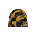 BAPE 1St Camo Knit Hat 'Yellow'