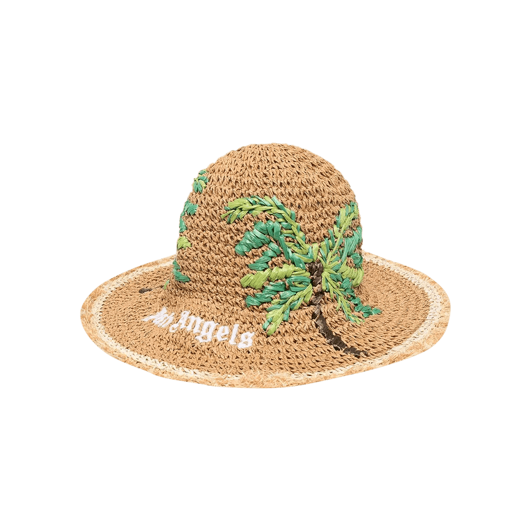Palm Angels Palms Beach Bucket Hat 'Beige/White'