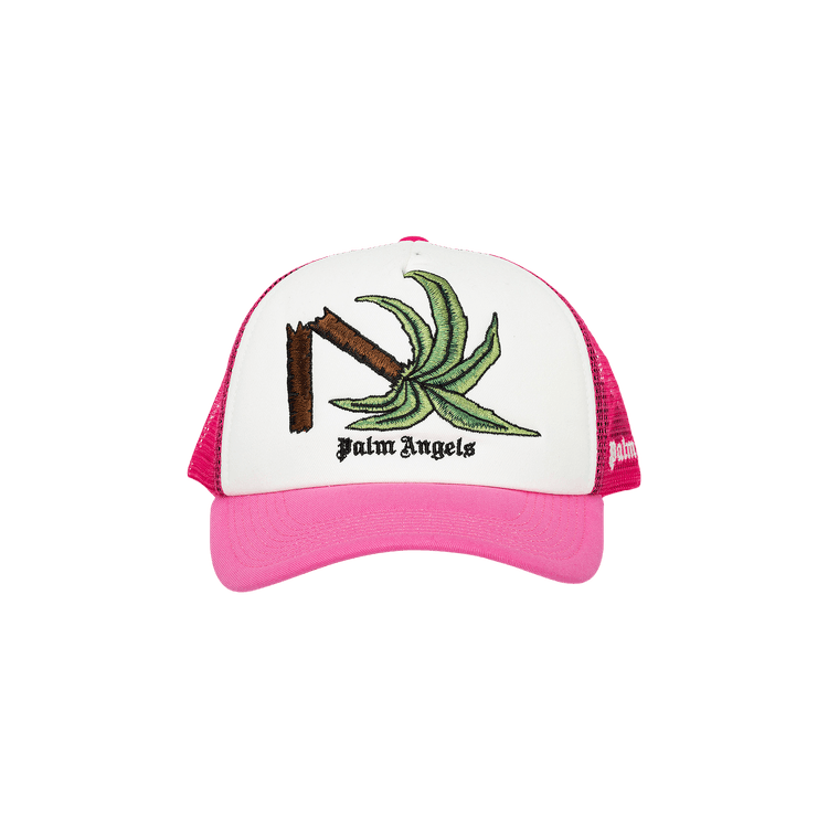 Palm Angels Broken Palm Trucker Hat 'Pink/Green'