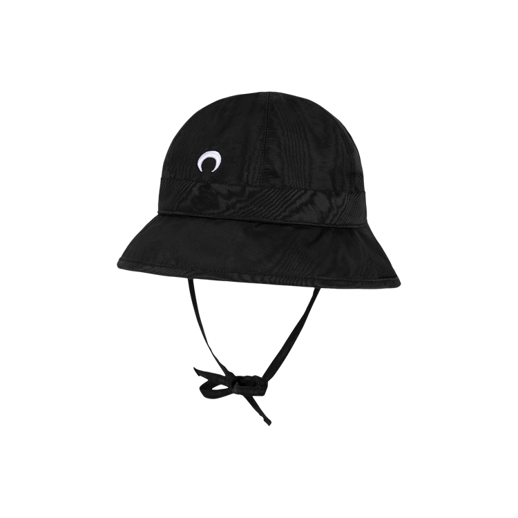 Marine Serre Embroidered Moire Bell Hat 'Black'