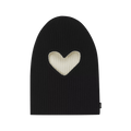 Burberry Reversible Cut Out Detail Rib Knit Beanie 'Black/White'