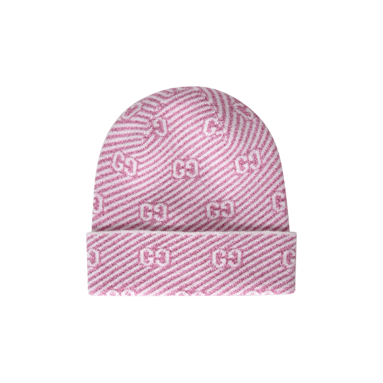 Gucci Diaglux Intarsia Logo Beanie 'Roseate/Ivory'