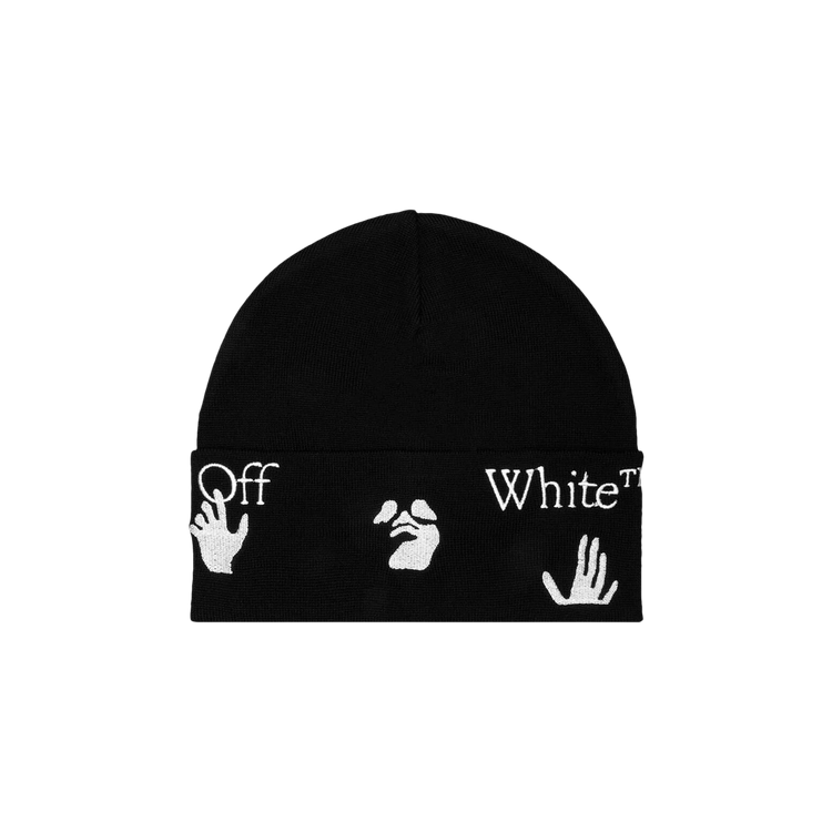 Off-White OW Logo Beanie 'Black/White'