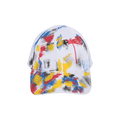 Palm Angels Painted Palm Cap 'White/Fuchshia'