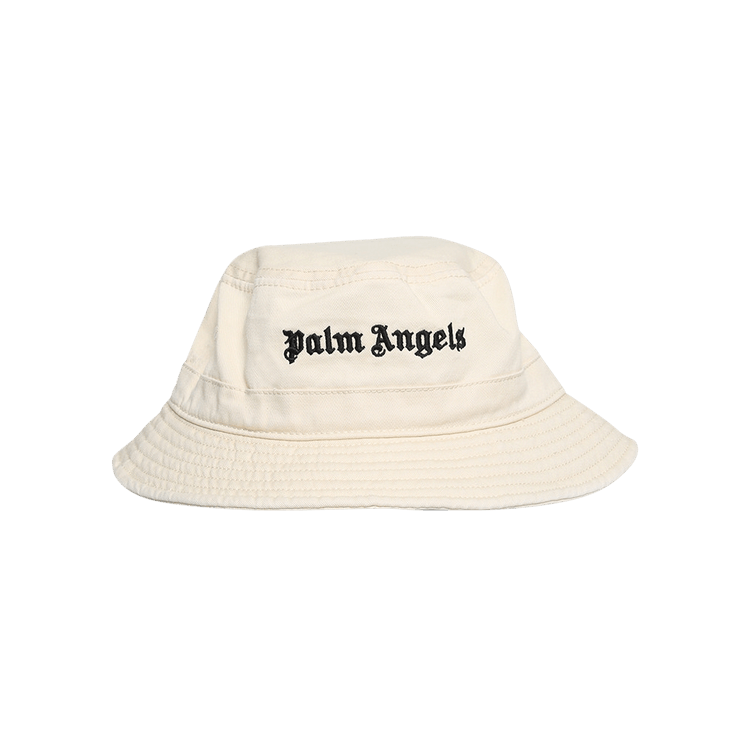 Palm Angels Classic Logo Bucket Hat 'Beige/White'