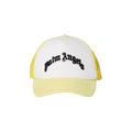 Palm Angels Curved Logo Mesh Cap 'Yellow/Black'