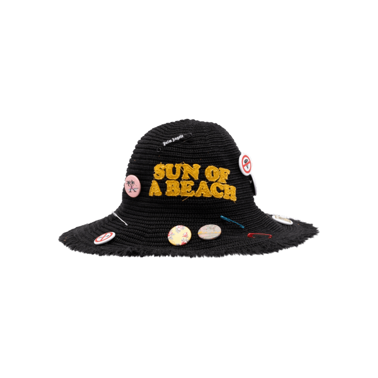 Palm Angels Soab Rafia Hat 'Black/Yellow'