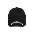 Palm Angels Curved Logo Cap 'Black/White'