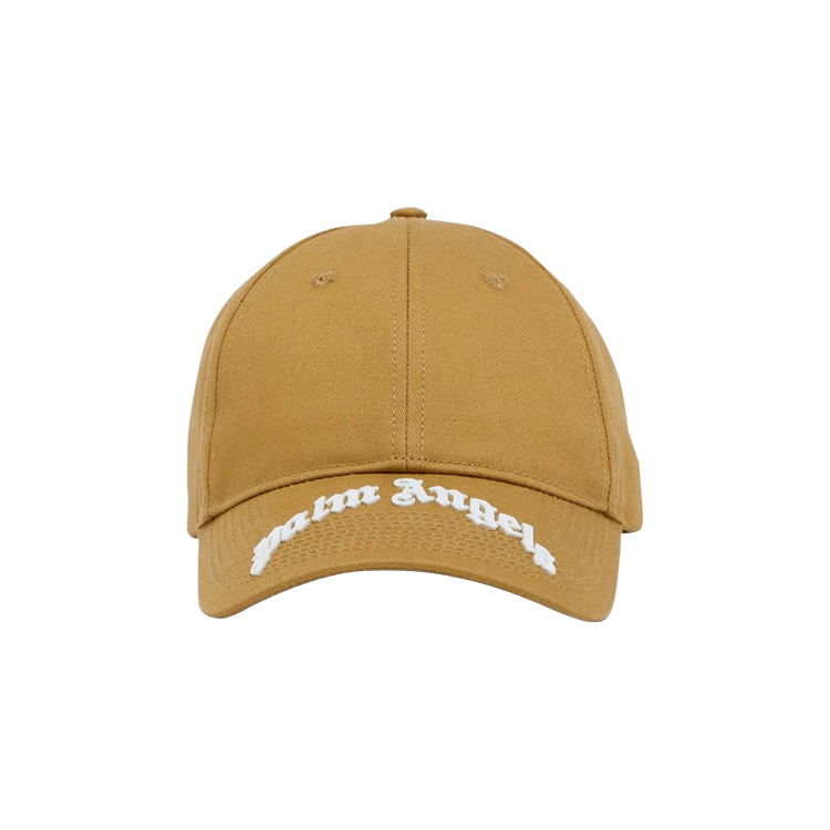 Palm Angels Curved Logo Cap 'Military/White'