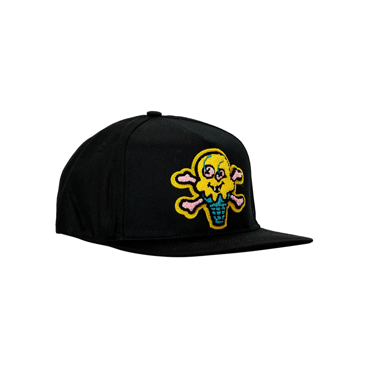 Icecream Peach Snapback Hat 'Black'