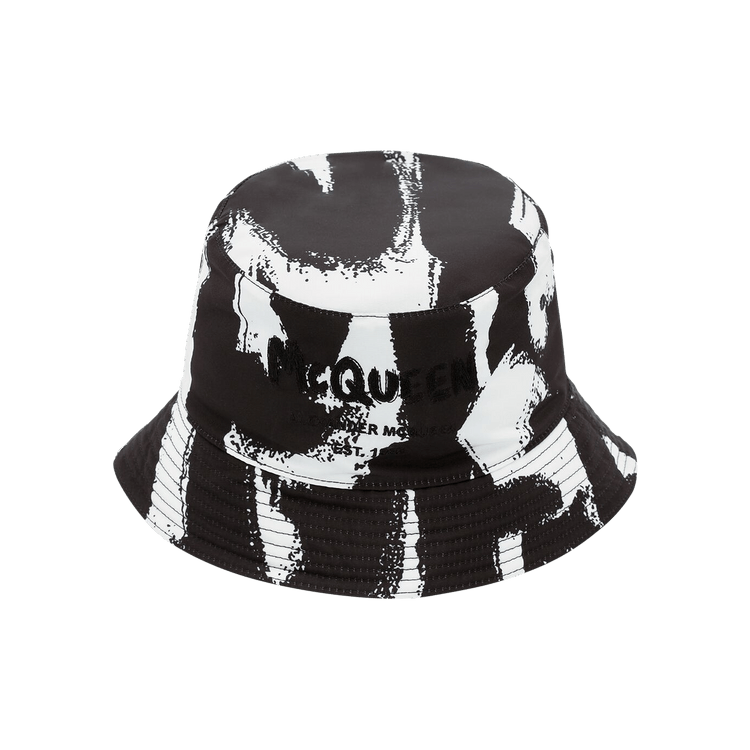 Alexander McQueen Graffiti Hat 'Black/Ivory'