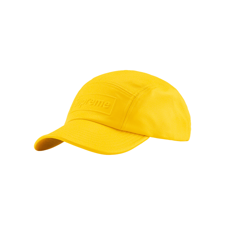 Supreme GORE-TEX Leather Camp Cap 'Yellow'