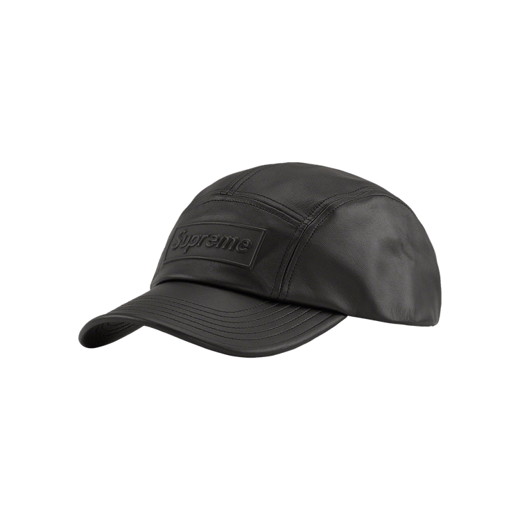 Supreme GORE-TEX Leather Camp Cap 'Black'