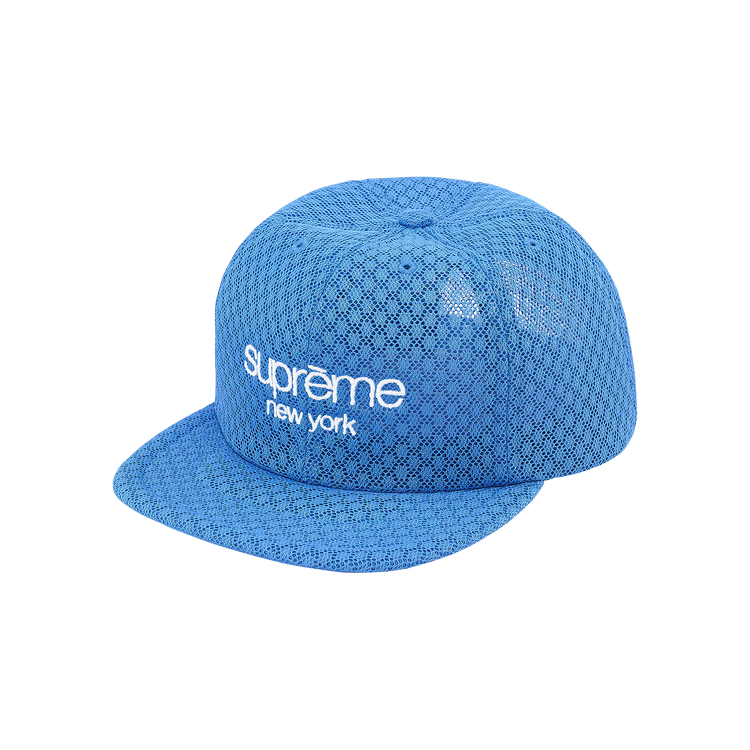 Supreme Classic Logo Air Mesh 6-Panel 'Light Blue'