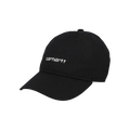 Carhartt WIP Canvas Script Cap 'Black'