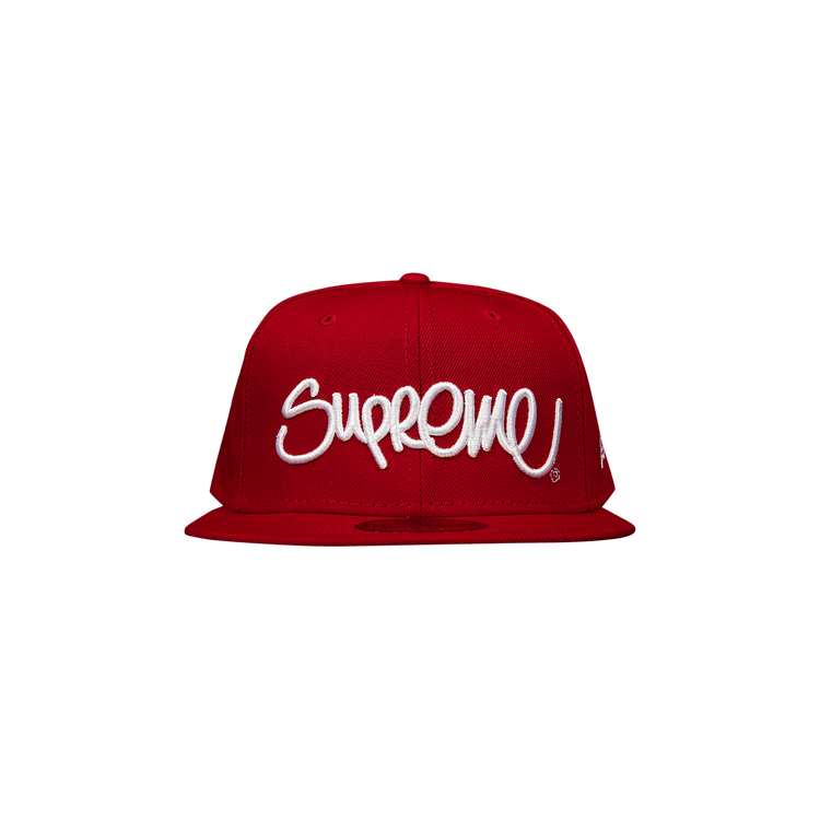 Supreme Handstyle New Era 'Red'