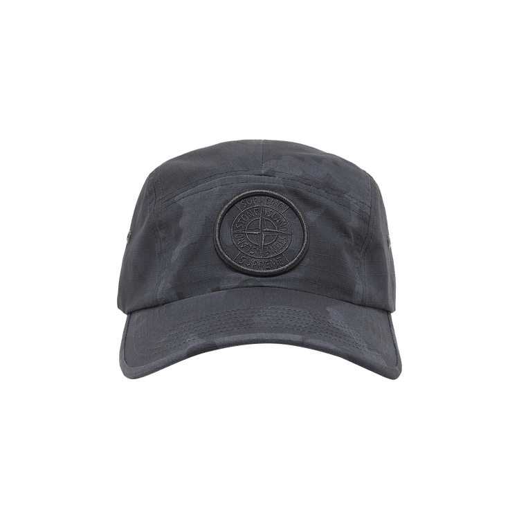Supreme x Stone Island Reactive Ice Camo Camp Cap 'Black'