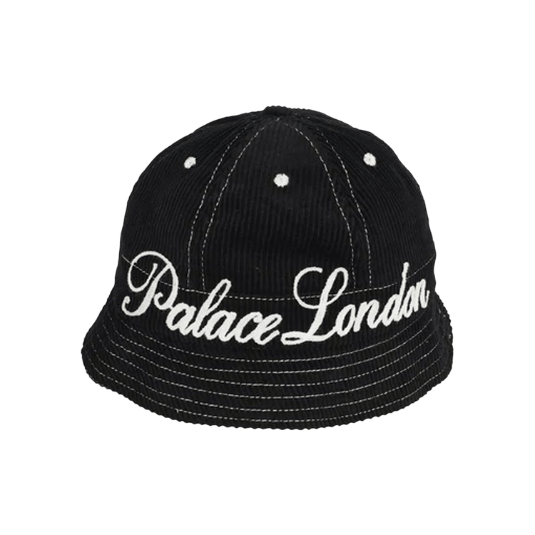 Palace Chain Stitch Bell Bucket Hat 'Black'