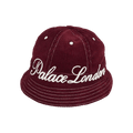 Palace Chain Stitch Bell Bucket Hat 'Burgundy'