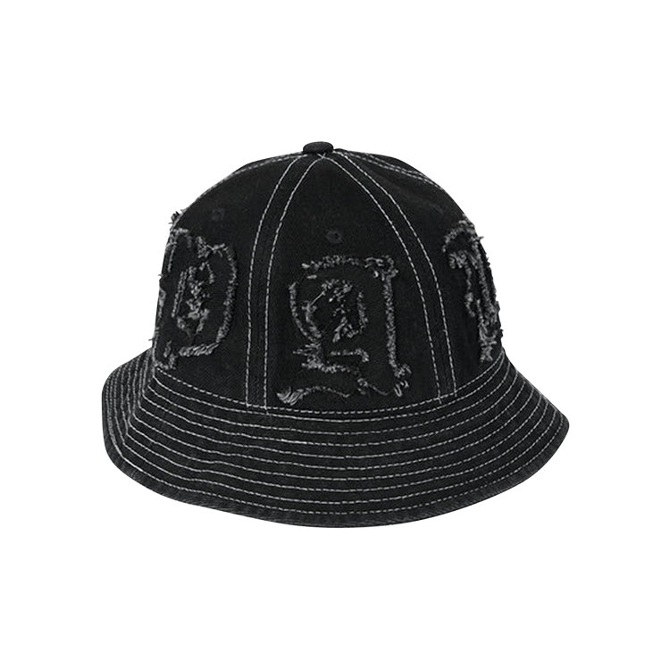 Palace Lique Denim Bucket Hat 'Black'