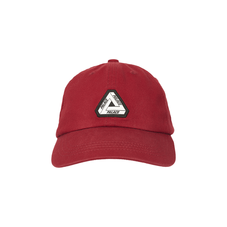 Palace Washed Twill Tri-Ferg 6-Panel 'Burgundy'