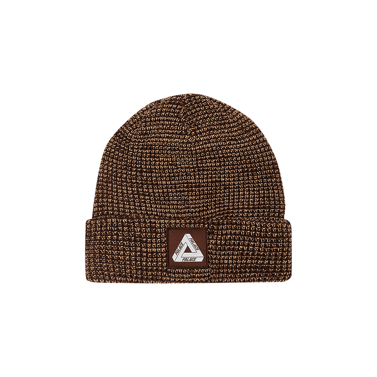 Palace Tri-Ferg Patch Beanie 'Brown'